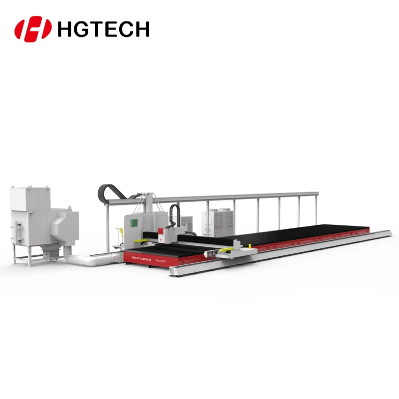 Hgtech Hot Selling Low Price CNC Large-Area Five-Axis Groove Cutting Machine CO2 Laser Cutting Machine 1000W 3000W 6000W 12000W 20000W for Plate Bevel Cutting