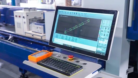 Máquina cortadora láser de fibra CNC de tubo de acero de 5 ejes con precio de cabezal giratorio